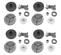 Kueohse 4X Rueda Dentada del Embrague Tambor para Chinese 4500 5200 5800 45Cc 52Cc 58Cc Bomba de Aceite Kit de Cojinete de Engranaje Helicoidal Motosierra