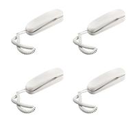 Kueohse 4X TeléFono de Pared con Cable, TeléFono PequeñO de Hotel, Adecuado para el Hogar/BañO/Escuela/Oficina, TeléFono de Pared Fijo,