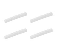 Kueohse 4X Tuerca Ranurada para Bajo de Hueso Curvado para 4 Cuerdas PB Jazz, 4.2X3.2X4.6/4.6Mm