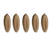 Kueohse 5 Bandejas Decorativas Nórdicas con Forma de Hojas Doradas, Bandeja para Servir Joyas, Bandeja para Aperitivos y Frutas, Organizador de Mesa.