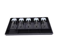 Kueohse 5-Grid Money Cash Coin Register Insert Bandeja Reemplazo Cajero CajóN Almacenamiento Registro Bandeja Box Clasificar Tienda