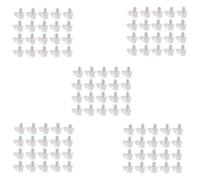 Kueohse 5 mm Pin Soporte de Balda Esparragos del Gabinete Soporte Fuertes 100 Pcs,Transparente