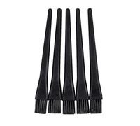 Kueohse 5 Pcs 1.5 x 0.5cm Cepillo de Manija redonda de plastico Negro antiestatico ESD