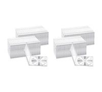 Kueohse 50 Estuches para CD de 10,4 Mm, Estándar, Transparentes, para DVD y Protección de Repuesto.
