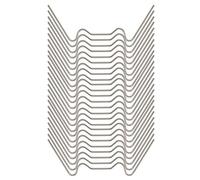 Kueohse 50 Piezas de Clips de Acristalamiento para Invernadero, Clips en Forma de W, Clips de Resorte de Hoja, Cuidado del Invernadero para Láminas de Doble Pared de Casa Twin-Hall.