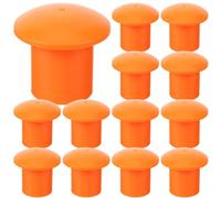 Kueohse 50 Tapas Protectoras para Barras de Acero, Protectores de Extremos de Varillas de Refuerzo, Fundas Protectoras para la Industria de la Construcción, Protección Hongos.