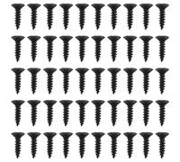 Kueohse 50 tornillos para tablero, 3 mm, para guitarra estilo (negro)