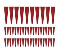 Kueohse 50 unidades de fundas individuales para rosas de plástico, para el día de San Valentín, color rojo