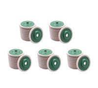 Kueohse 50 Unids 100 mm 4 Pulgadas de Lana Pulido Ruedas Redondas Pulidoras Almohadillas Pulidoras para Cobre Ironandaluminio Metal Herramientas de Pulido