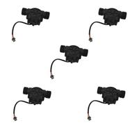 Kueohse 5Pcs Sensor de Flujo de Agua DN25 DC3.5-24V 1 Pulgada 2-100L / Min Medidor de Flujo Hall Bomba de Calentador de Agua Medidor de Flujo Contador del Interruptor