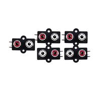 Kueohse 5pzs Conector Hembra Clavija de Video y Audio Estereo de 2 Posiciones de Montaje de PCB