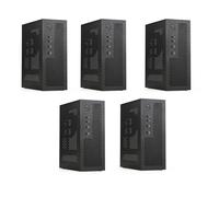 Kueohse 5X A09 HTPC Computer Case Mini ITX Gaming PC Chasis Desktop Chasis USB2.0 Computer Case Home Computer Case Black