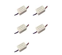 Kueohse 5X Controlador LED para Lámpara de Gabinete, Corriente Constante, Voltaje Constante, CA 100-240 V A CC 12 V, 6 W, Fuente de Alimentación, 500 MA, Bajo Voltaje.