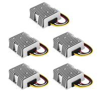 Kueohse 5X DC 12 / 24V A DC 48V 6A 288W Convertidor de Voltaje Regulador DC/DC Boost Transformador Impermeable