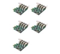 Kueohse 5X Hub Pci-e de 4 Puertos de Perfil Bajo A USB 3.0 Adaptador de Tarjeta de Expansión Pci Express Sistemas Operativos Usb1.1/2.0/3.0 de 5 Gbps