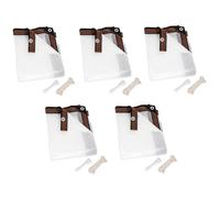 Kueohse 5X Lonas Impermeables Transparentes de 8X10 Pies, Cubierta Resistente una la Lluvia para JardíN Al Aire Libre, Lona de Vinilo Transparente con Ojales
