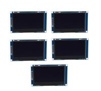 Kueohse 5X MóDulo de Pantalla LCD con Pantalla OLED de 2,42 Pulgadas Interfaz 128X64 SPI/IIC SSD1309 Pantalla
