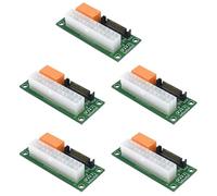 Kueohse 5X Placa de AlimentacióN PSU Dual Adaptador de Fuente de AlimentacióN MúLtiple Add2Psu con Conector Sata ATX 24Pin una 4Pin para