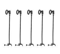 Kueohse 5X Soporte de MicróFono de Cuello de Cisne Flexible con Abrazadera de Escritorio para Estudio de TransmisióN de Radio, Equipo de TransmisióN en, Estaciones