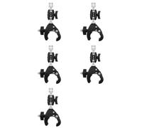 Kueohse 5X Soporte para Micrófono, Soporte Tipo Cangrejo con Cabezal Esférico Doble para Soporte de Micrófono, Soporte de Escritorio para Estantería de Tambor.