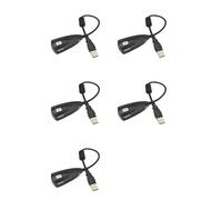 Kueohse 5X Tarjeta de Sonido USB Externa 7.1 Adaptador 5HV2 3D Audio Auricular Micrófono 3.5Mm para PC Portátil PC de Escritorio