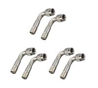 Kueohse 6 Adaptador de ExtensióN de la VáLvula del NeumáTico Extensor del VáStago del NeumáTico de la Motocicleta ÁNgulo de 90 Grados