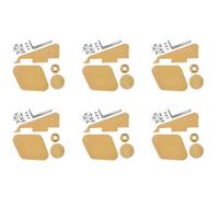Kueohse 6 Juego Crema Pickguard/Cavidad/Switch Portadas/Pickup de Placa/Soporte/Tornillos para el Reemplazo LP Guitarra del Estilo