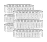 Kueohse 6 moldes ovalados para tartas de postre, para mousse de postre francés, para tartas de frutas, para quiche