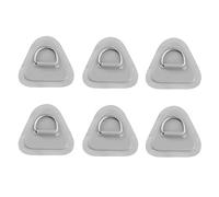Kueohse 6 Piezas de Anillo en D para Inflable Kayak, de PVC con Anillo en D Stand-Up Paddleboard Canoa Rafting Gris