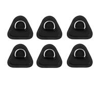 Kueohse 6 Piezas de Anillo en D para Inflable Kayak, de PVC con Anillo en D Stand-Up Paddleboard Canoa Rafting Negro