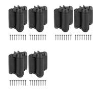 Kueohse 6 Piezas de Bisagras de Puerta de Automático con Tapa de Seguridad, Bisagras para Puerta de Piscina con Patas de Alineación, Bisagras Ajustables para Cercas.