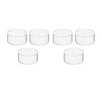 Kueohse 6 Piezas de Centro de Mesa Floral Acrílico para Decoraciones de Mesa de Comedor, Florero Redondo de Boda, Jarrones de Centro de Mesa con 12 Agujeros
