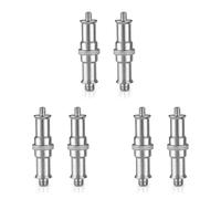 Kueohse 6 Piezas EstáNdar de 1/4 una 3/8 de Pulgada Adaptador Tornillo Roscado de Metal Macho para Soporte de Luz de Estudio,Adaptador de Zapata Caliente/Zapata FríA,Cabeza EsféRica