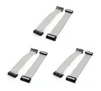 Kueohse 6 Piezas Paso de 2,54 mm Conector de Cable Plano de 20 Pines F/F IDC