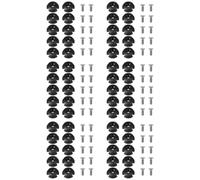 Kueohse 60Pcs Guía de Línea de Cubierta Ranurada Redondeada Accesorios de Montaje de Hebilla de Cuerda para Kayak Canoa