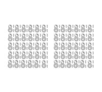 Kueohse 60PCS Sujetadores en Forma de 8 con Tornillos, Sujetadores de Mesa de Alta Resistencia, Conectores de Acero de Calibre para la Parte Superior de la Mesa