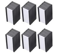 Kueohse 60x Portaetiquetas Magnéticos de 1 Pulgada X 2 Pulgadas con Inserciones para Tarjetas Blancas y Protectores de Plástico Transparente Portatarjetas de Datos Magnéticos