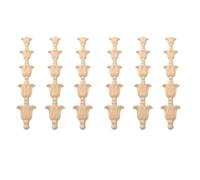 Kueohse 6X CalcomaníA de Sin Pintar de Madera Tallada con Aplique de Esquina para Muebles de Hogar Estilo de DecoracióN: 1