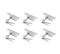 Kueohse 6X / Cerradura de Puerta, Cerradura de Gancho para Puerta Corrediza, Cuerpo de Cerradura de AleacióN, de Puerta de Vidrio, Duradero, Herrajes para Puerta