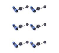 Kueohse 6X Conector SP13 Impermeable IP68 de 6 Pines, Conector Macho/Hembra, con Tuerca//Acoplamiento.