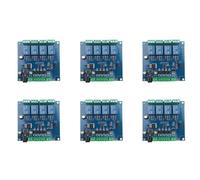 Kueohse 6X Modbus Rtu Entrada de Módulo de Relé de 4 Canales 485 Ttl Comunicación Uart Entrada de 4 Canales Módulo de Relé de 7-24 V