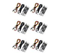 Kueohse 6X un Solo 12 V 0,8 A CC PWM 2-3 Cables Ventilador Control de Temperatura Controlador de Velocidad Chasis Ordenador Módulo de Reducción de Ruido