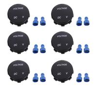 Kueohse 6X Universal Digital Monitor Voltimetro Impermeable voltaje Metro LED para DC 12V-24V Coche Motocicleta Auto Camion