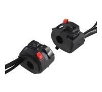 Kueohse 7/8 22 mm ATV motocicleta manillar interruptor de control izquierda derecha para botón de claxon intermitente luz de advertencia