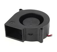 Kueohse 75mm x 30mm 2Pines DC 12V Ventilador sin escobillas Ventilador de refrigeracion para PC Ordenador Negro