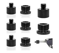 Kueohse 8 Adaptadores de Soporte para MicróFono, Adaptador de MicróFono de 3/8 una 5/8 para Soporte de MicróFono para Monitor de Tornillo de CáMara