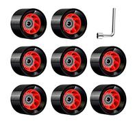 Kueohse 8 Paquete 95A 58Mmx39Mm, Ruedas para Patines de Cuatro Ruedas para Interiores, Ruedas Resistentes Al Desgaste de PU Accesorios para Patines de Dos Hileras