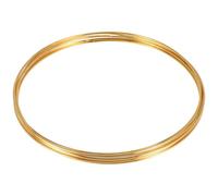 Kueohse 8 paquetes de 10 anillos de metal dorados con criollo, diseño floral, para manualidades