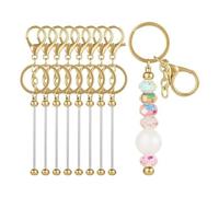 Kueohse 8 Piezas de Barras de con Cuentas, Espacios en con Cuentas, Kit de de Barra de Cuentas DIY, Accesorios de DIY para Mujeres y Hombres DIY B