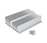 Kueohse 8 piezas de protección salpicaduras para techo de casa, desviador de esquina, deflector de lluvia, canalones